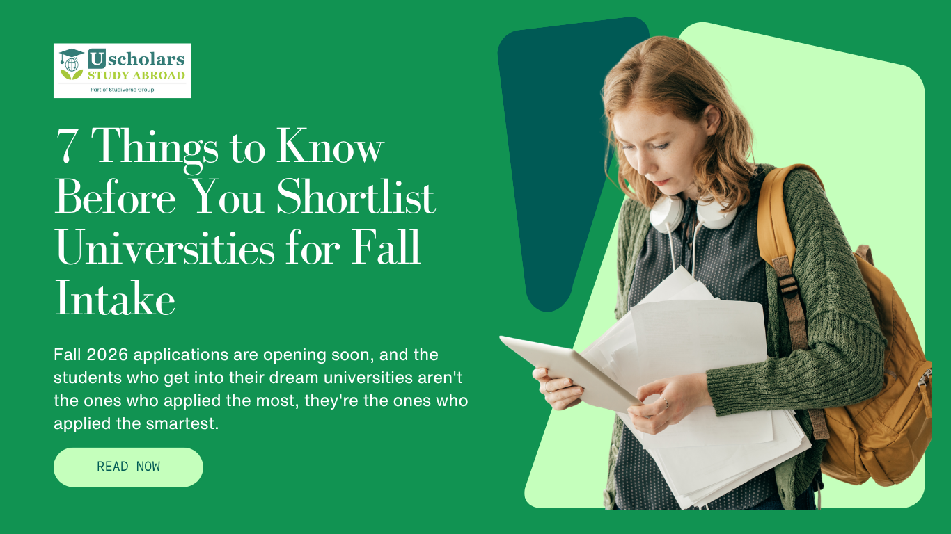 What Indian Students Should Know Before Shortlisting Universities for Fall Intake