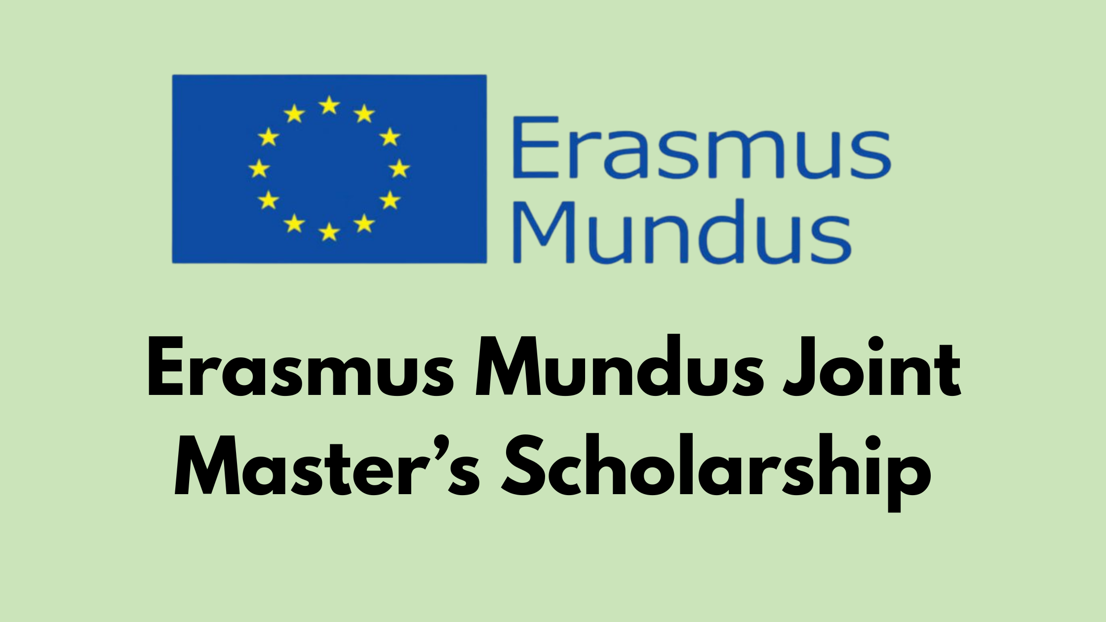 Erasmus Mundus Joint Masters Scholarship